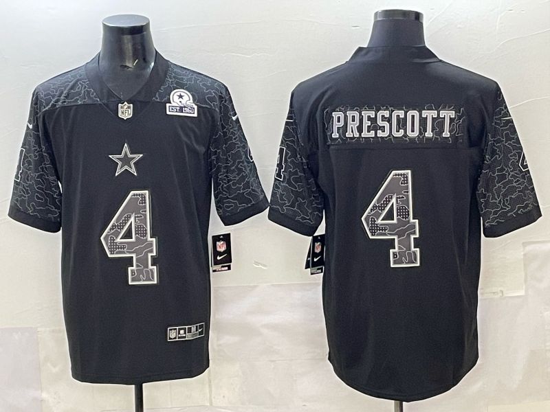 Men Dallas Cowboys #4 Prescott Black Nike 2025 Limited NFL Jersey style 01->dallas cowboys->NFL Jersey